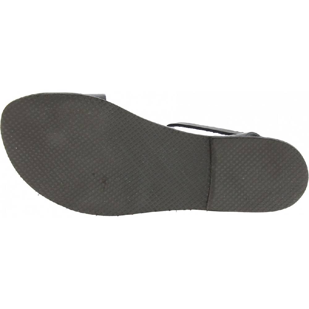 Lartigiano Del Cuoio Sandali bassi donna artigianali in pelle color nero Vendita Economica