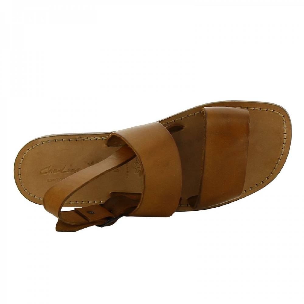 Lartigiano Del Cuoio Sandali francescani uomo in pelle color cuoio artigianali Promozione