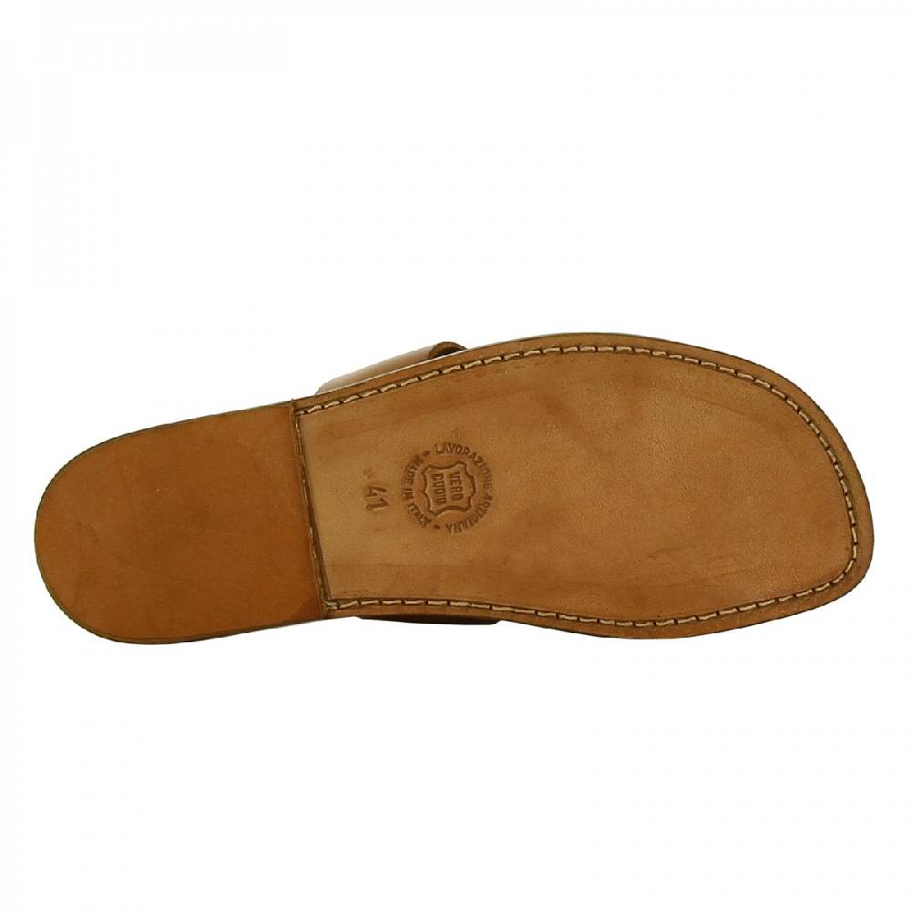 Lartigiano Del Cuoio Sandali francescani uomo in pelle color cuoio artigianali Promozione
