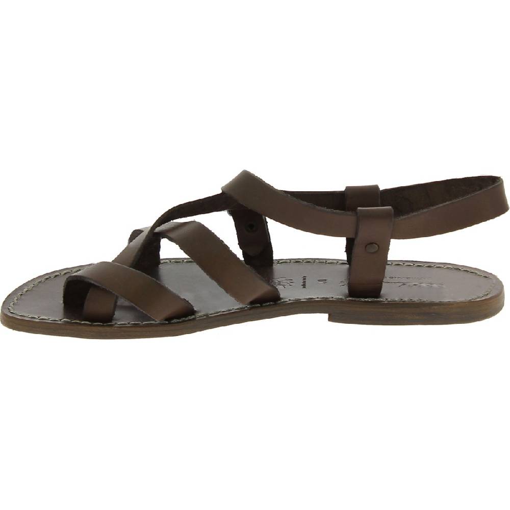 Lartigiano Del Cuoio Sandali uomo in cuoio artigianali in pelle color fango Comprane uno, ottenene uno gratis