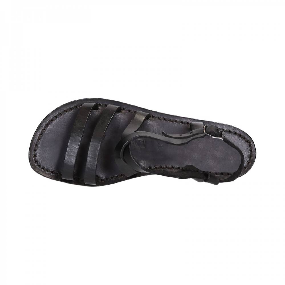 Lartigiano Del Cuoio Sandali donna in cuoio nero artigianali Convenienza