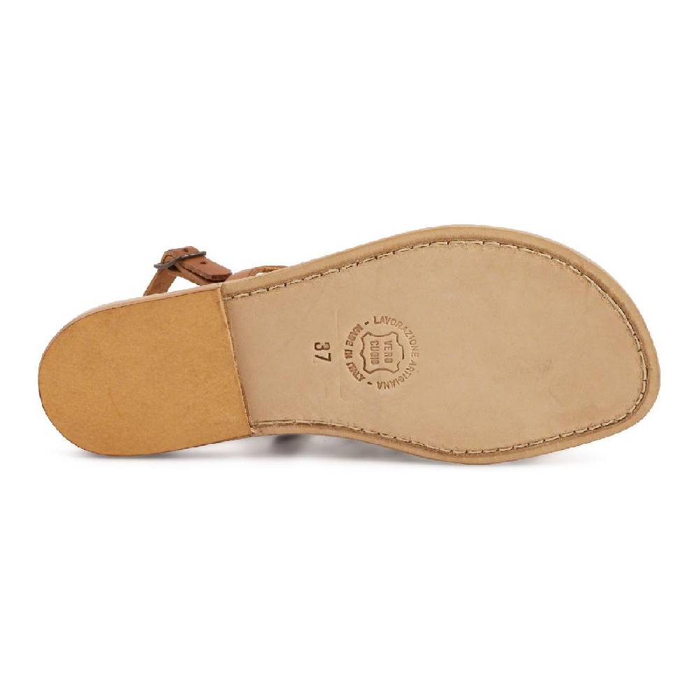 Lartigiano Del Cuoio Sandali cuoio infradito artigianali in pelle da donna Offerta
