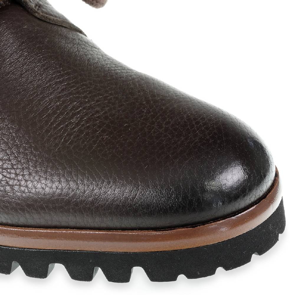 Lartigiano Del Cuoio Derby in cervo e cashmere marrone scuro - Fratelli Borgioli - Artigianalità Italiana Saldi