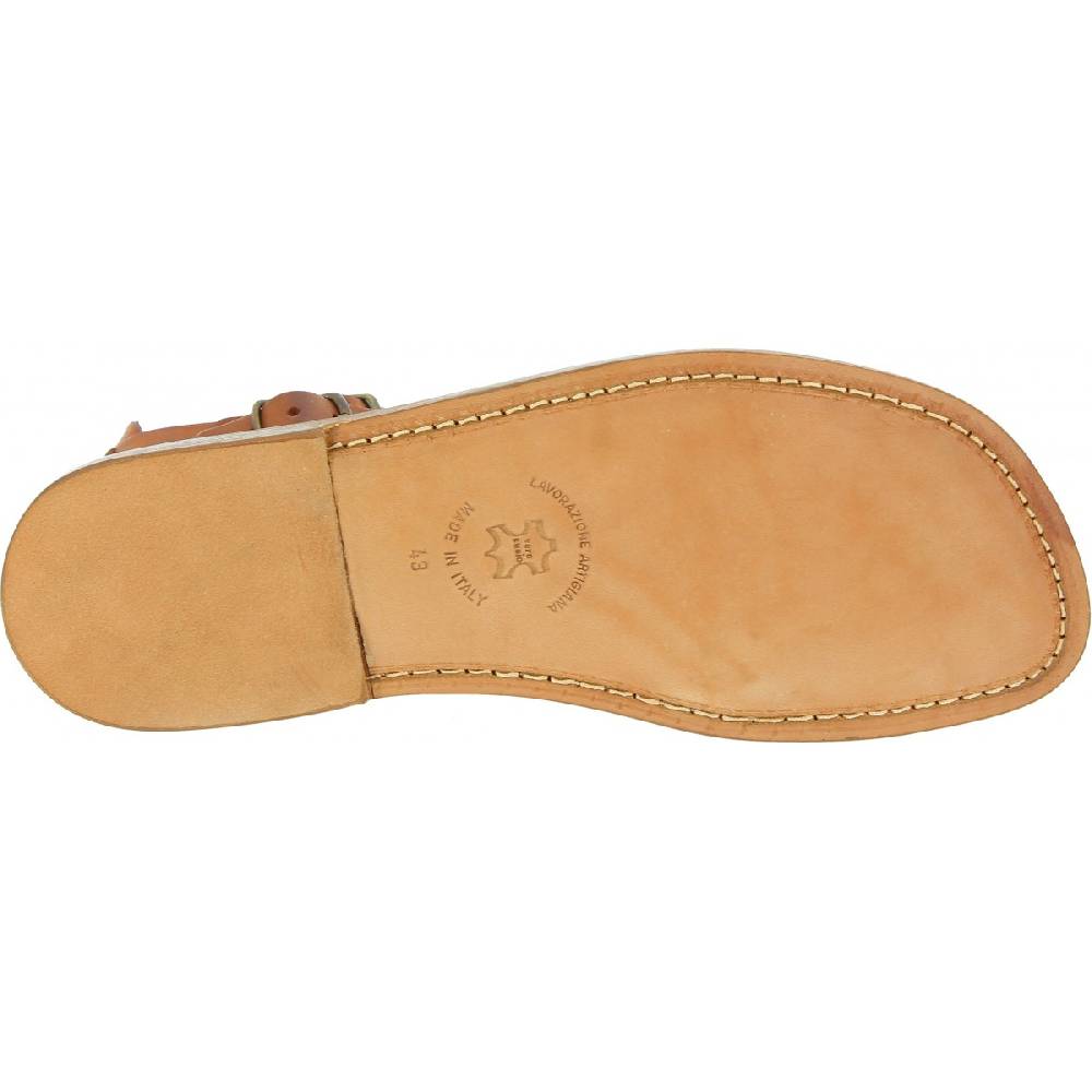 Lartigiano Del Cuoio Sandali gladiatore uomo in pelle color cuoio antico Solo un giorno rimasto
