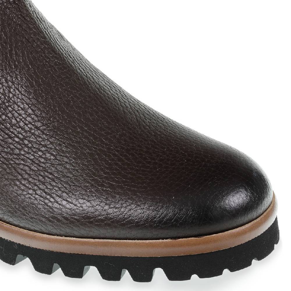 Lartigiano Del Cuoio Stivaletto chelsea in cervo marrone e cashmere - Fratelli Borgioli Outlet