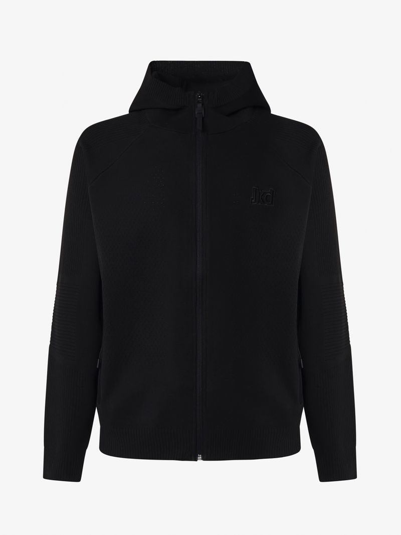 Jaked MAGLIA CAPPUCCIO FULL ZIP SPORT COSY Saldi Di Fabbrica