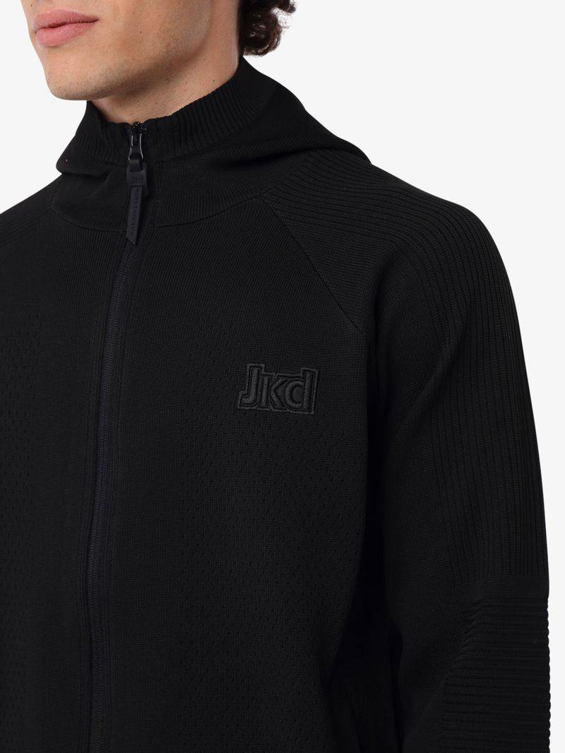 Jaked MAGLIA CAPPUCCIO FULL ZIP SPORT COSY In Saldo