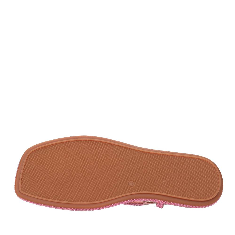 ALMA EN PENA Sandali flat infradito in pelle e strass Saldi