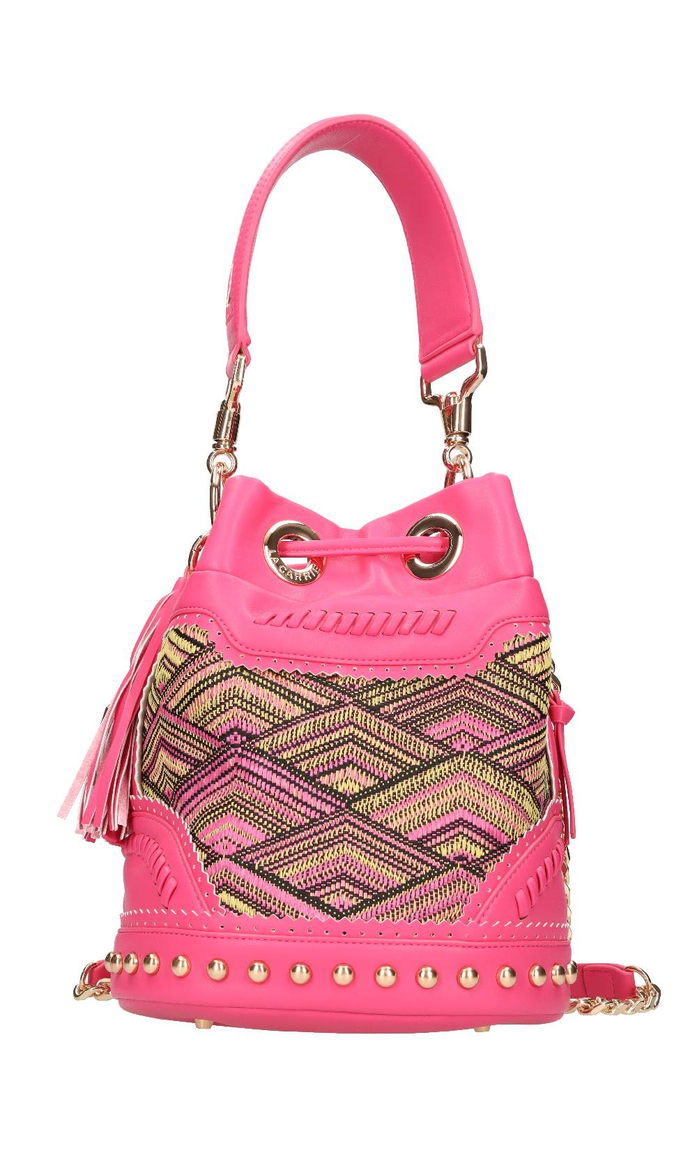 LA CARRIE Borsa in rafia ed ecopelle 2025
