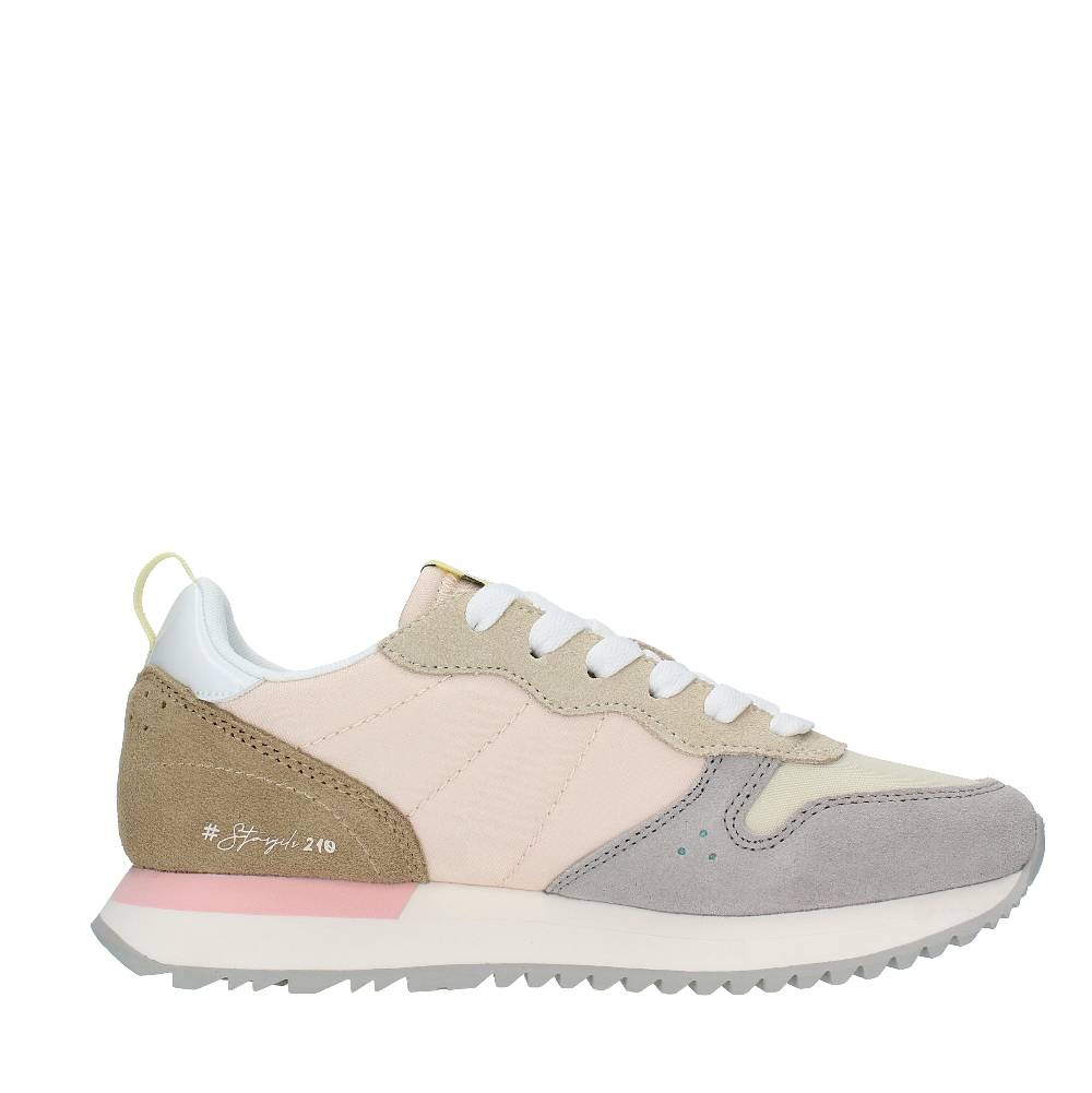 SUN68 Sneakers in pelle camoscio e tessuto Sottocosto