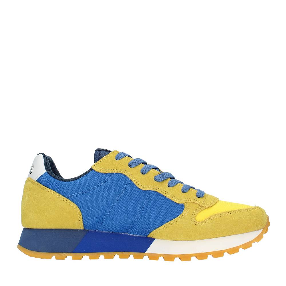SUN68 Sneakers in pelle camoscio e tessuto Novità
