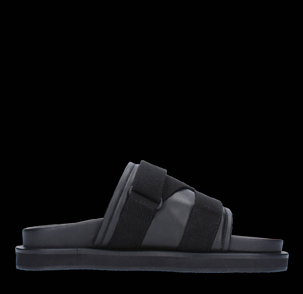 AMBUSH Mules in pelle e tessuto Online