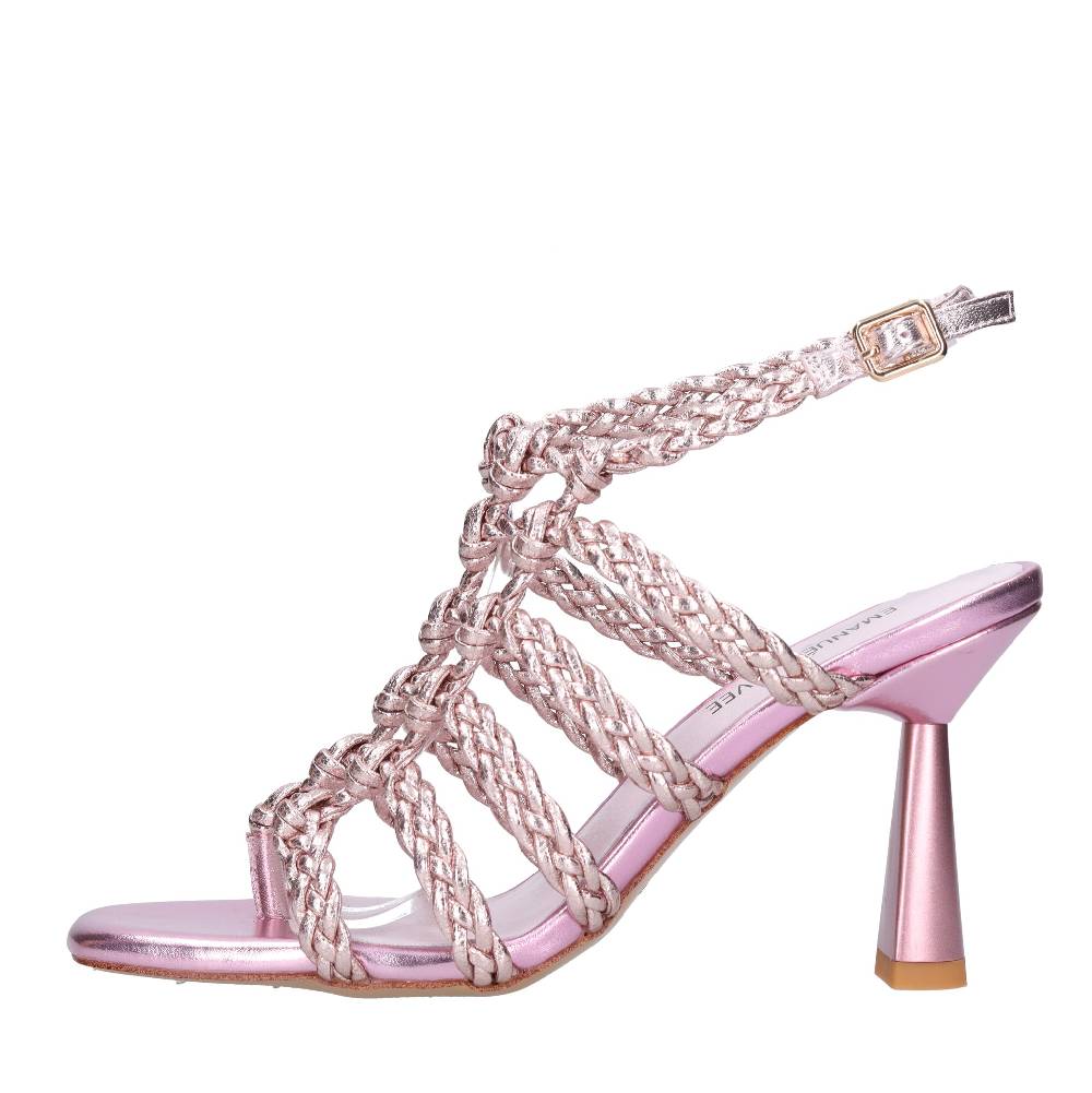 EMANUELLE VEE Sandali infradito in pelle ed ecopelle Vendita