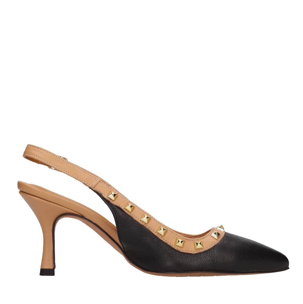 ELENA DEL CHIO Décolleté slingback in pelle Presa