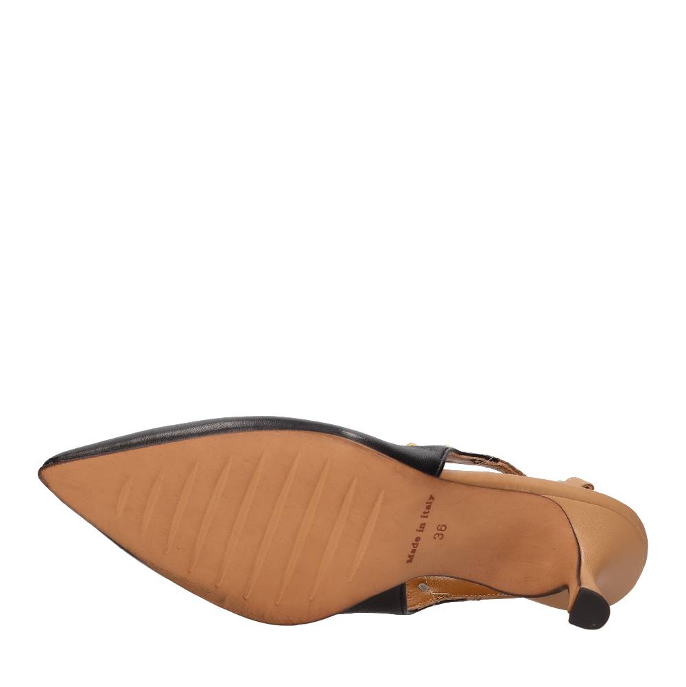 ELENA DEL CHIO Décolleté slingback in pelle Presa