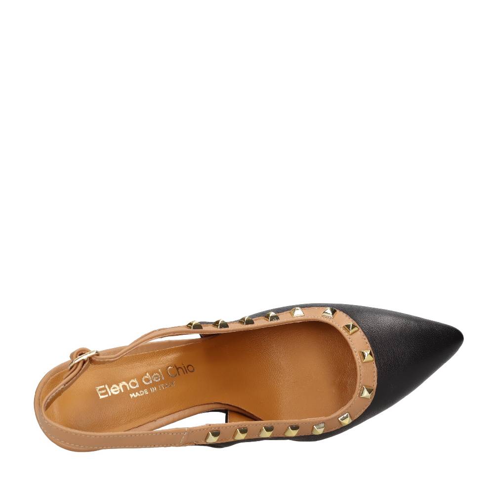 ELENA DEL CHIO Décolleté slingback in pelle Presa