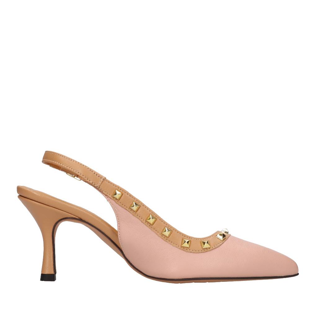 ELENA DEL CHIO Décolleté slingback in pelle Sconto