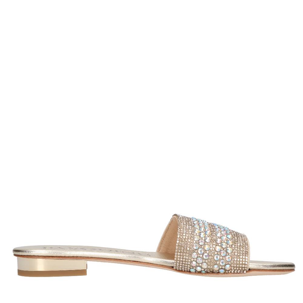 PASQUINI Mules in pelle e strass Outlet