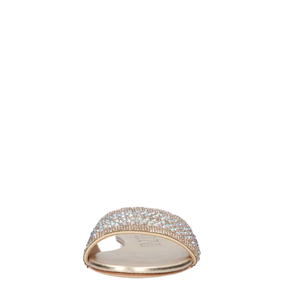 PASQUINI Mules in pelle e strass Outlet