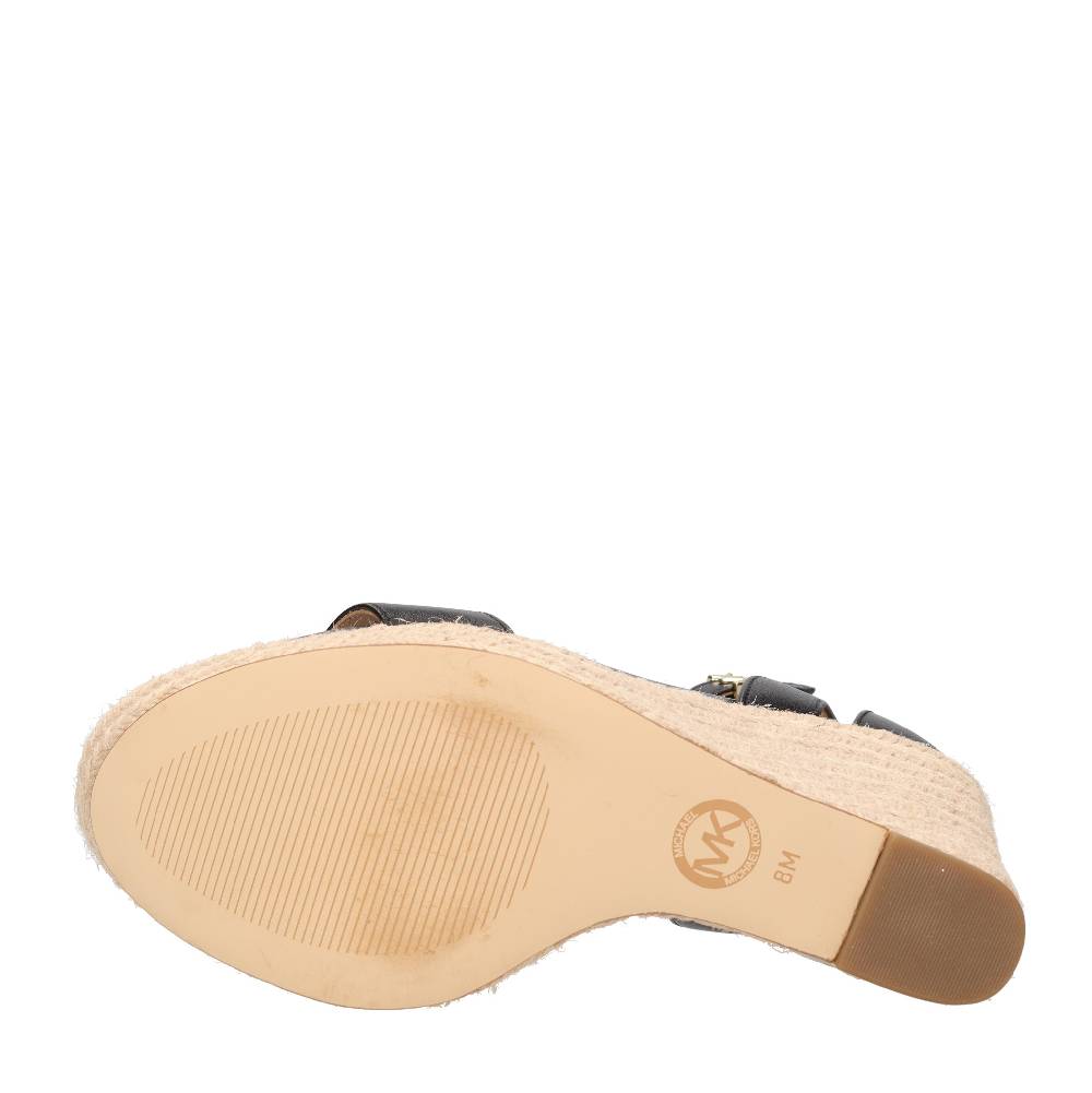 MICHAEL KORS Sandali con zeppa in pelle Offerte