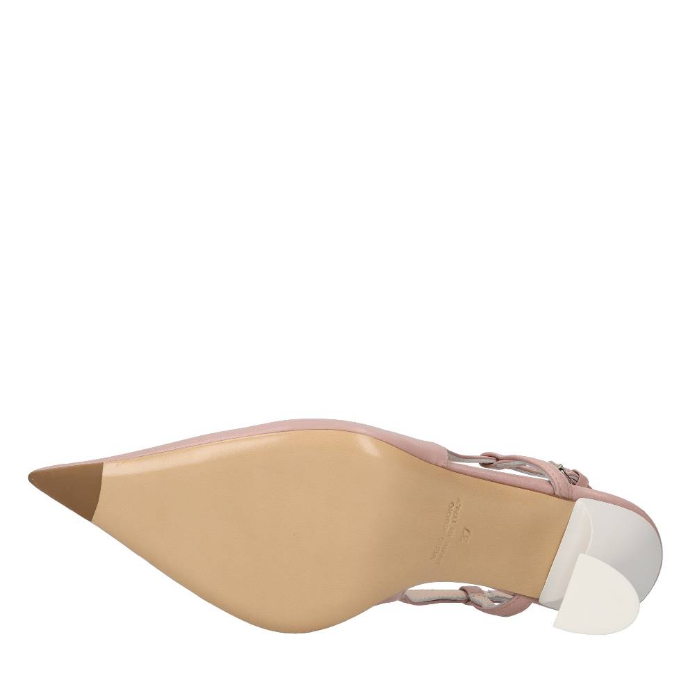 STRATEGIA Décolleté slingback in pelle Italia