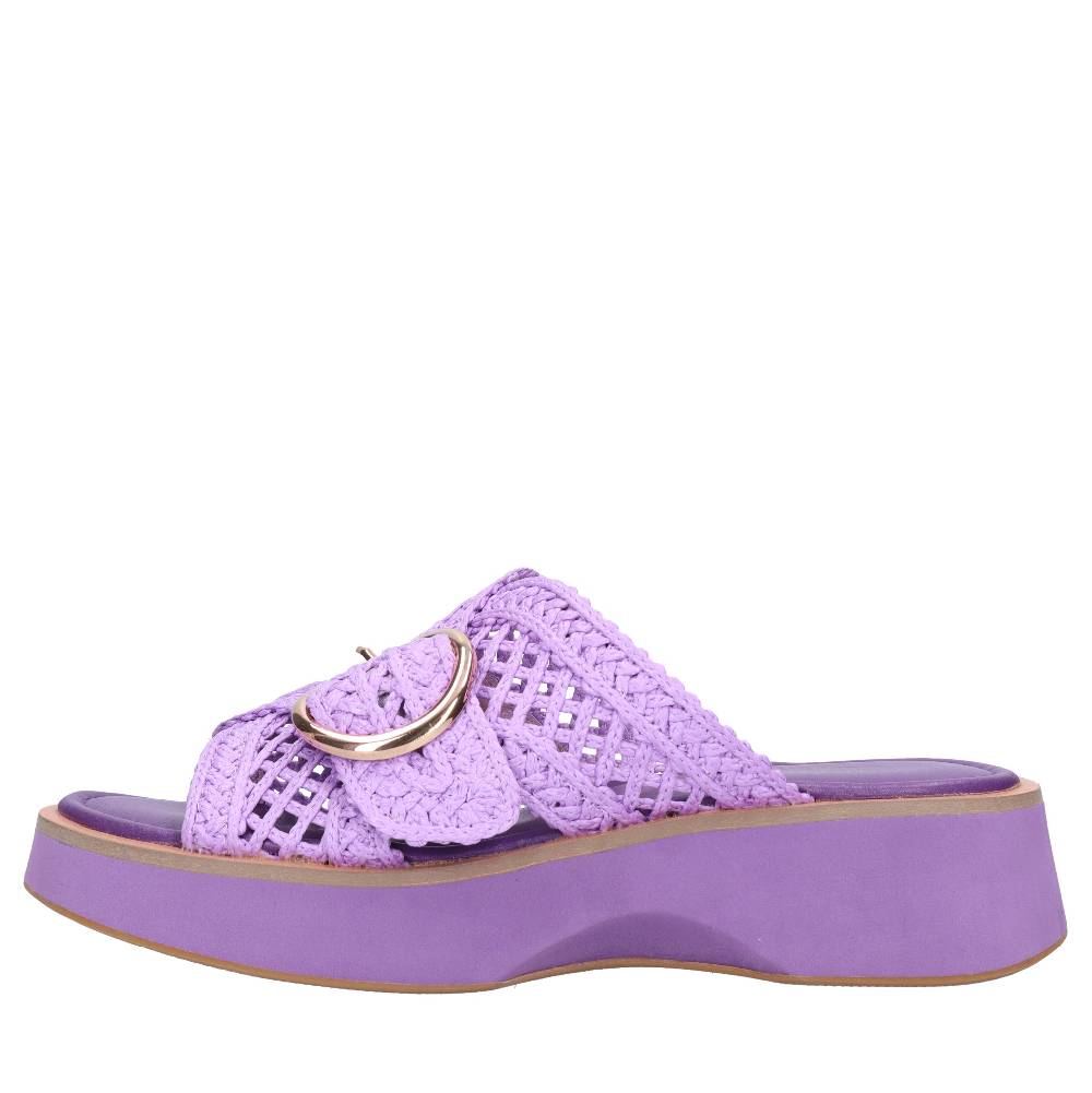 EMANUELLE VEE Mules in tessuto