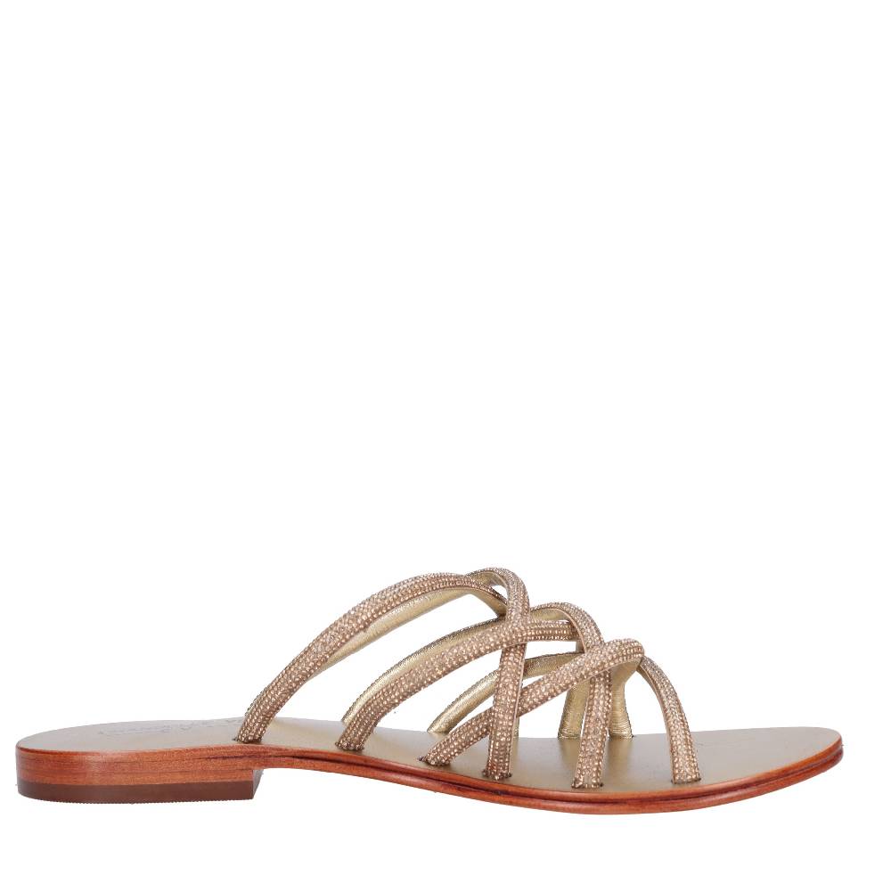 EMANUELLE VEE Mules con strass Qualità