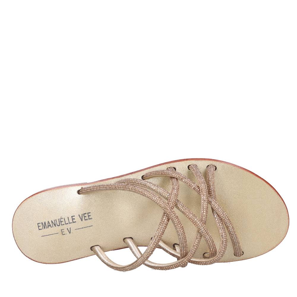 EMANUELLE VEE Mules con strass Qualità
