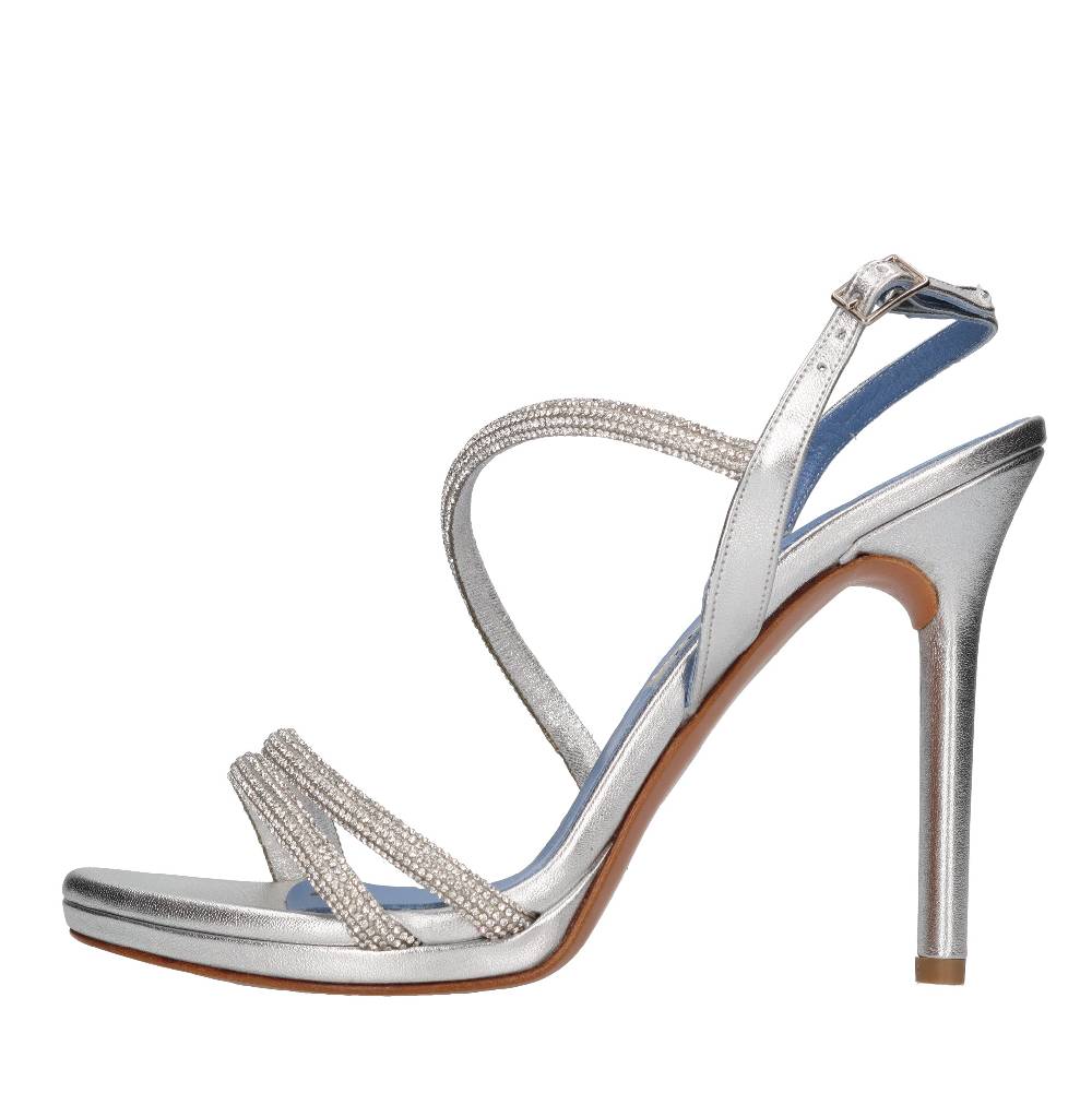 ALBANO Sandali in pelle e strass
