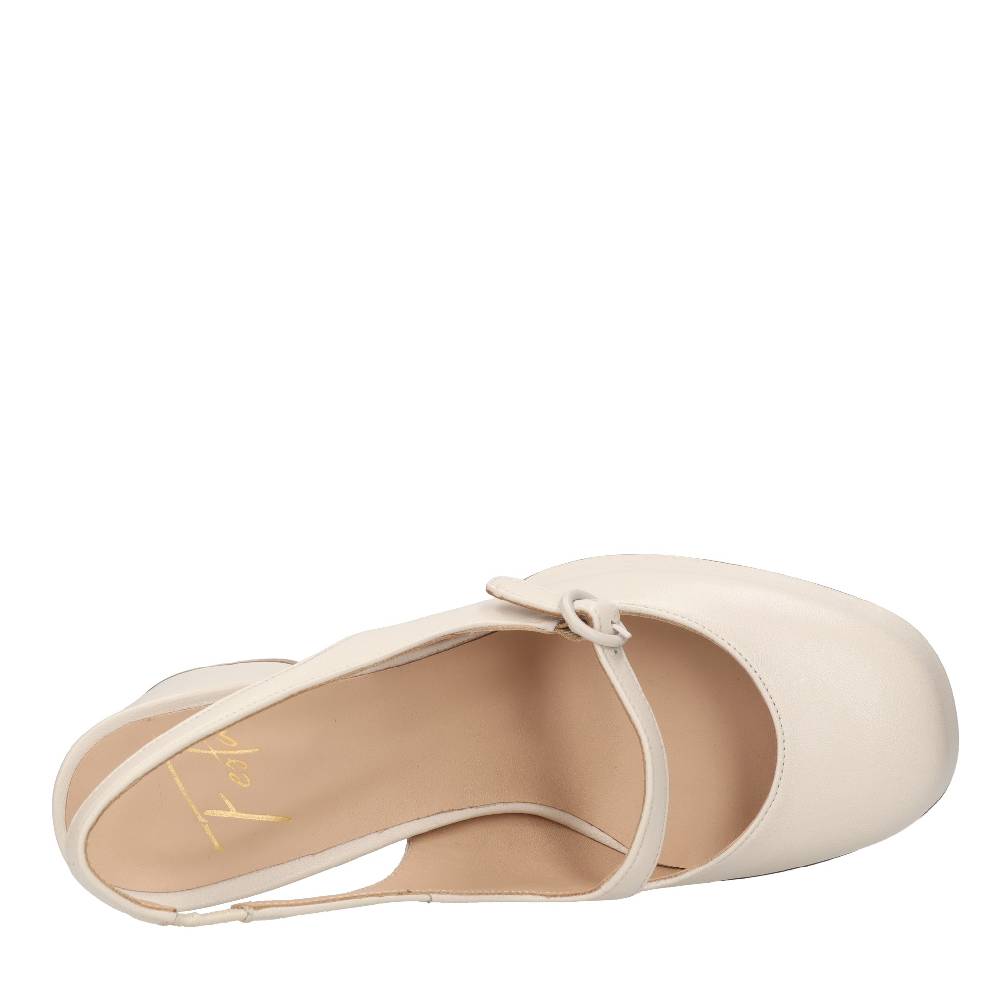 FESTA Décolleté slingback in pelle Prezzo Ridotto