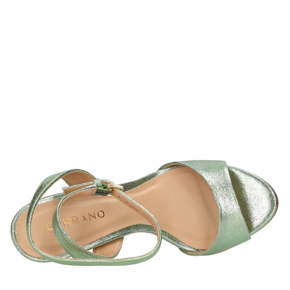 CARRANO Sandali in pelle laminata Outlet