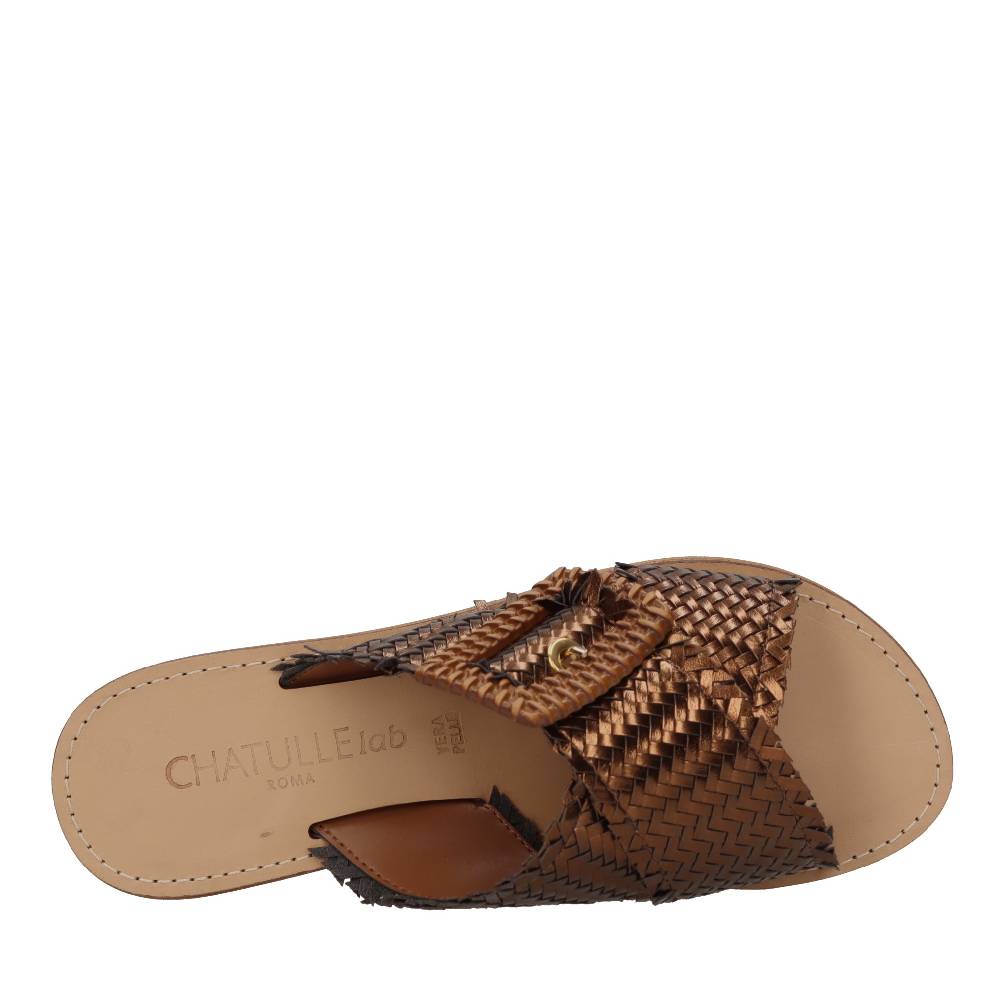 CHATULLE LAB Mules in ecopelle intrecciata Negozio online di fabbrica