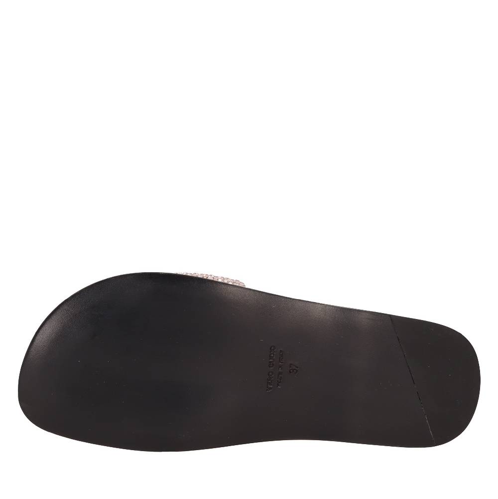 EDDY DANIELE Mules in camoscio e strass In Saldo