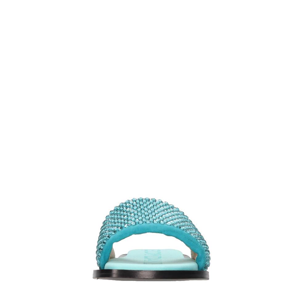 EDDY DANIELE Mules in camoscio e strass 2025