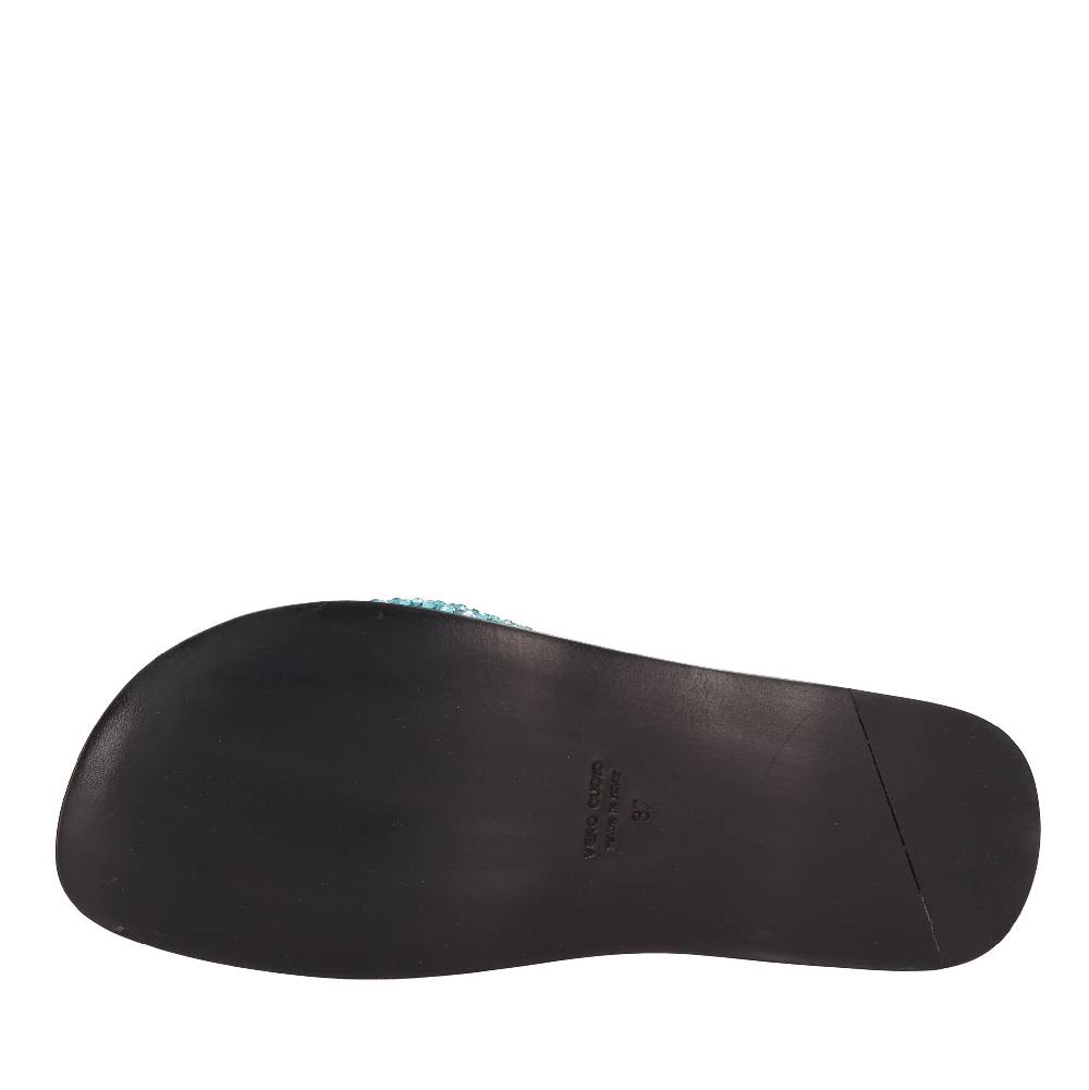 EDDY DANIELE Mules in camoscio e strass 2025