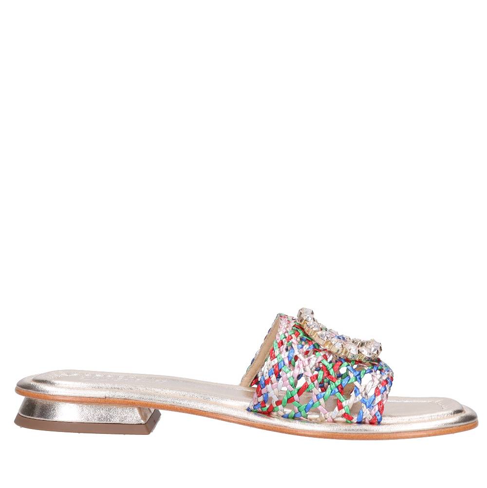 EMANUELLE VEE Mules in pelle Qualità Garantita