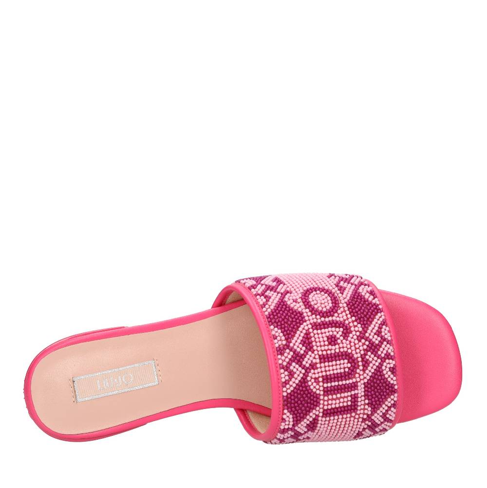 LIU JO Mules in perline ed ecopelle Outlet