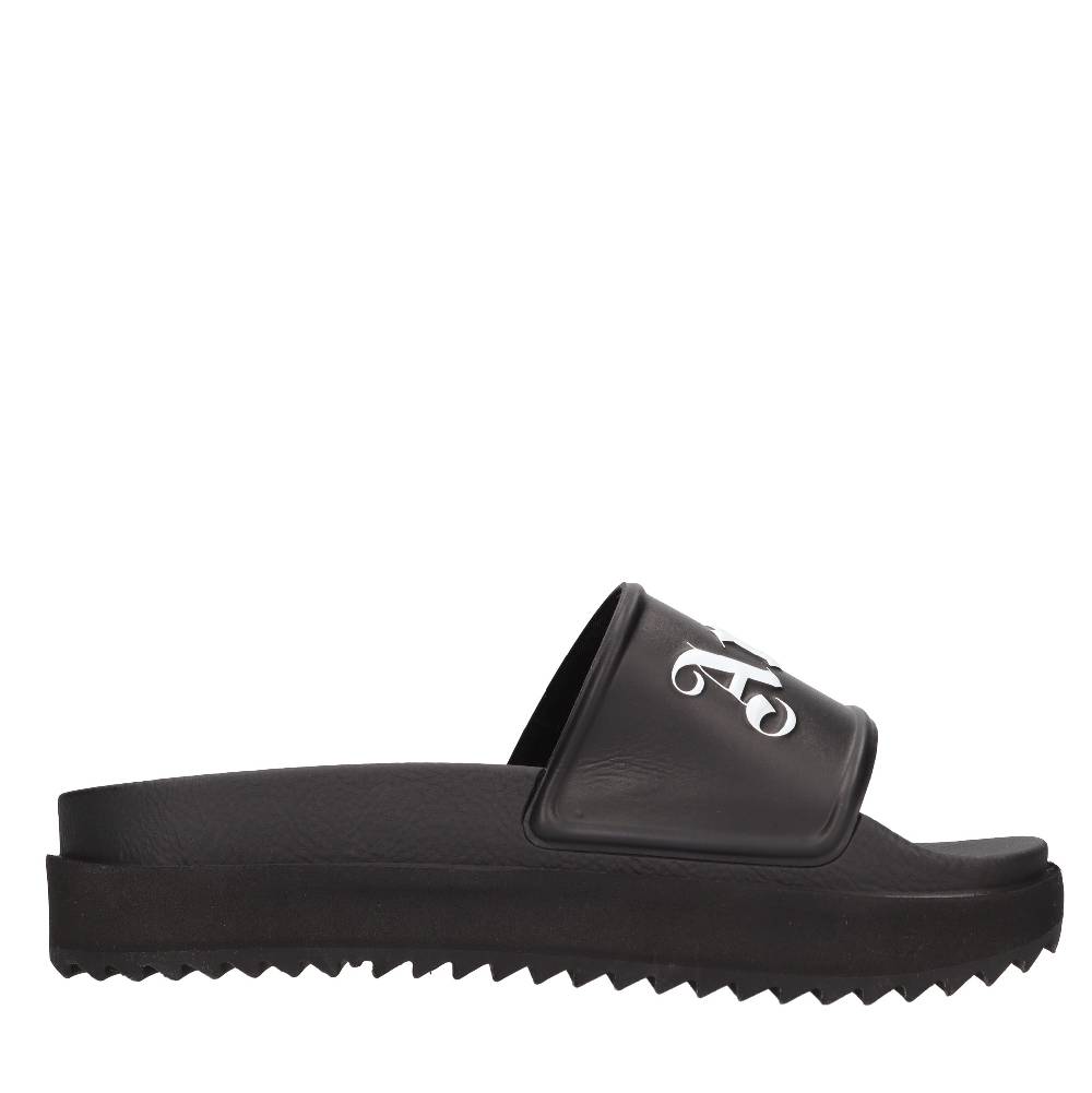 PALM ANGELS Mules in gomma e tessuto Offerte
