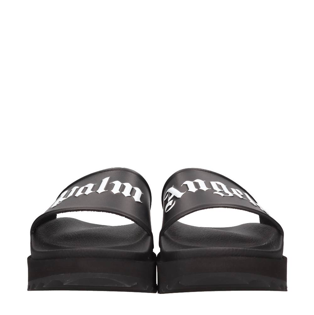 PALM ANGELS Mules in gomma e tessuto Offerte
