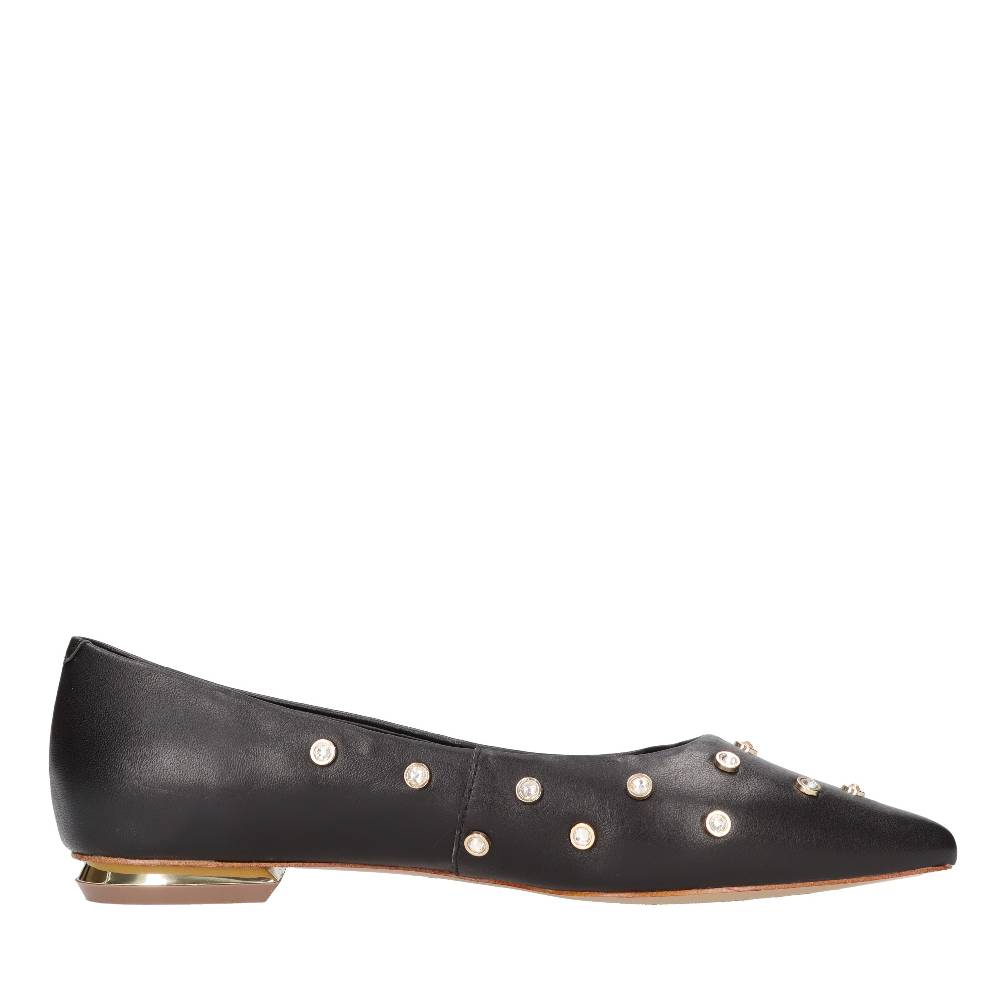 EMANUELLE VEE Ballerine in pelle e borchie Negozio