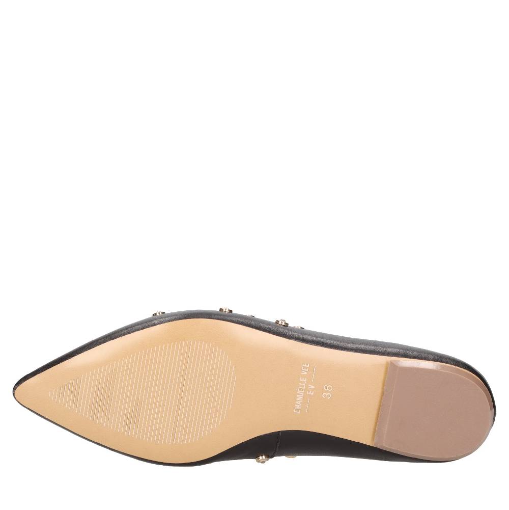 EMANUELLE VEE Ballerine in pelle e borchie Negozio