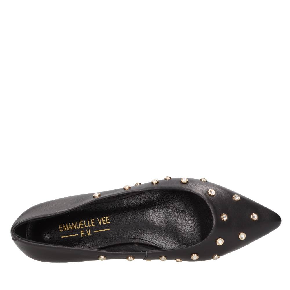 EMANUELLE VEE Ballerine in pelle e borchie Negozio