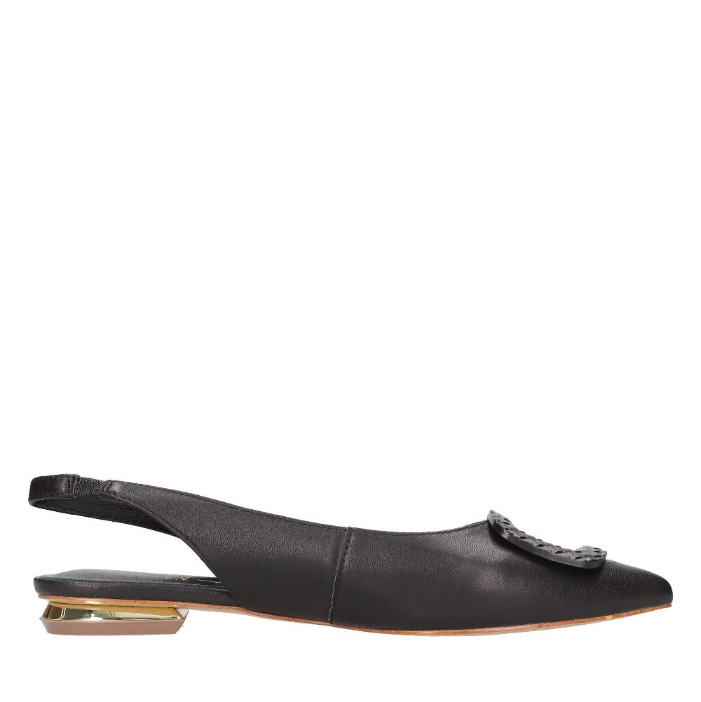 EMANUELLE VEE Ballerine in pelle In Saldo