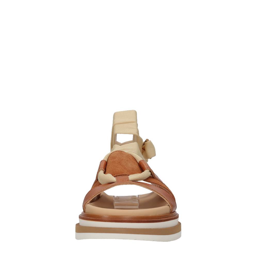 HOGAN Sandali flat in pelle In Linea