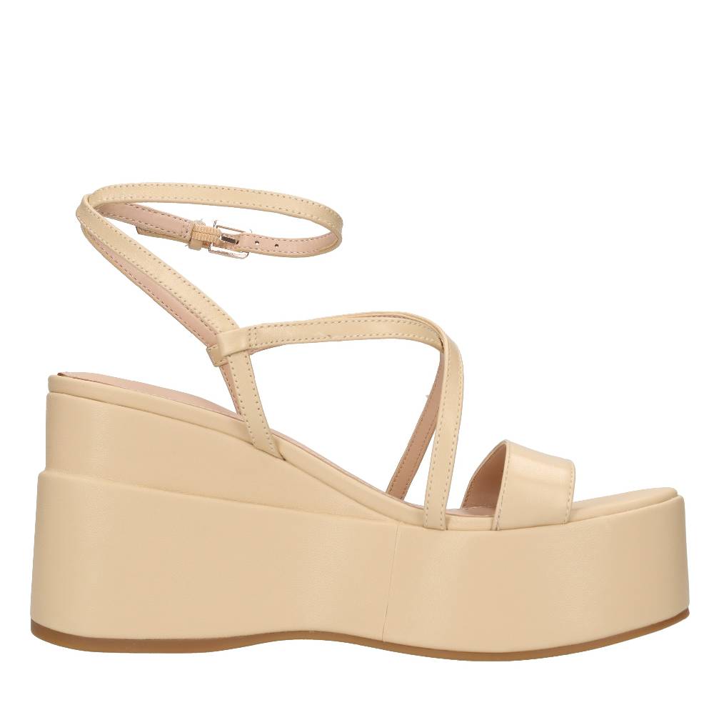 GUESS Sandali con zeppa in pelle Presa