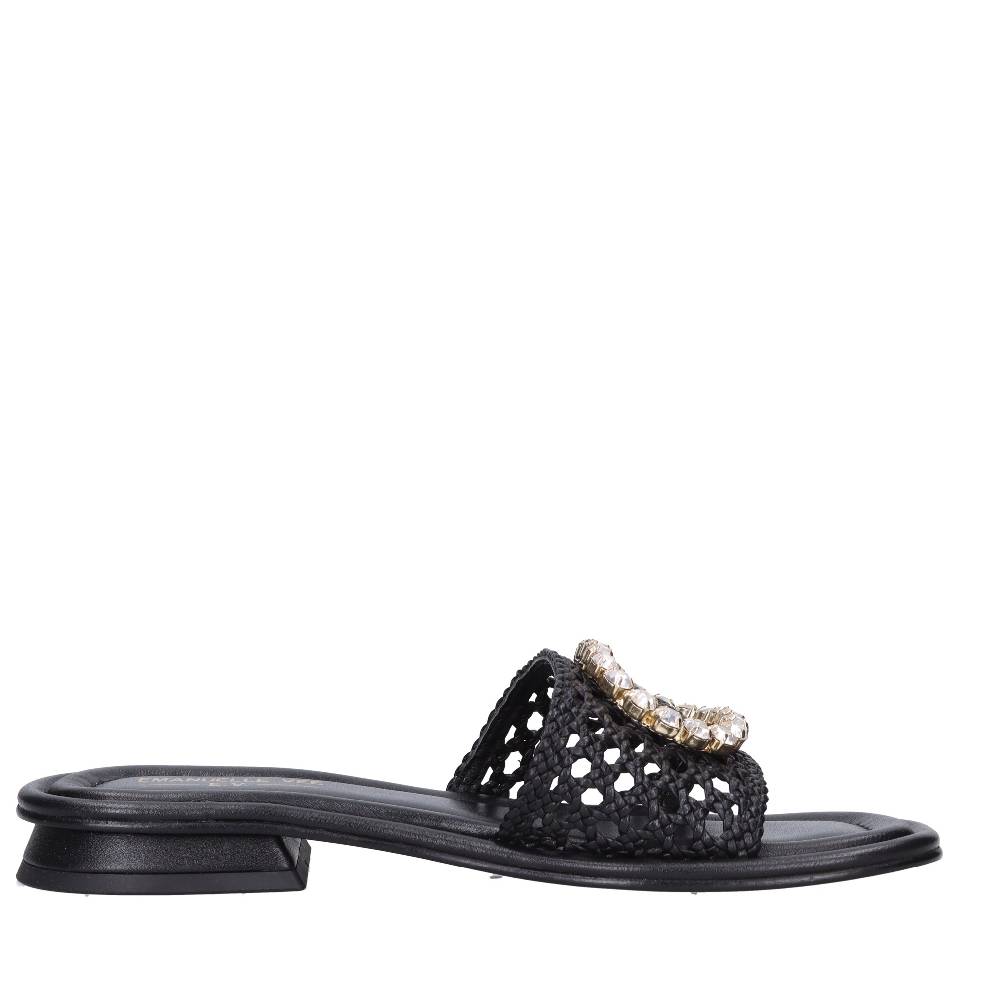 EMANUELLE VEE Mules in pelle Sconto