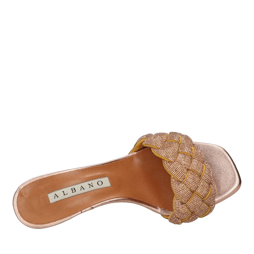 ALBANO Mules in strass Economico
