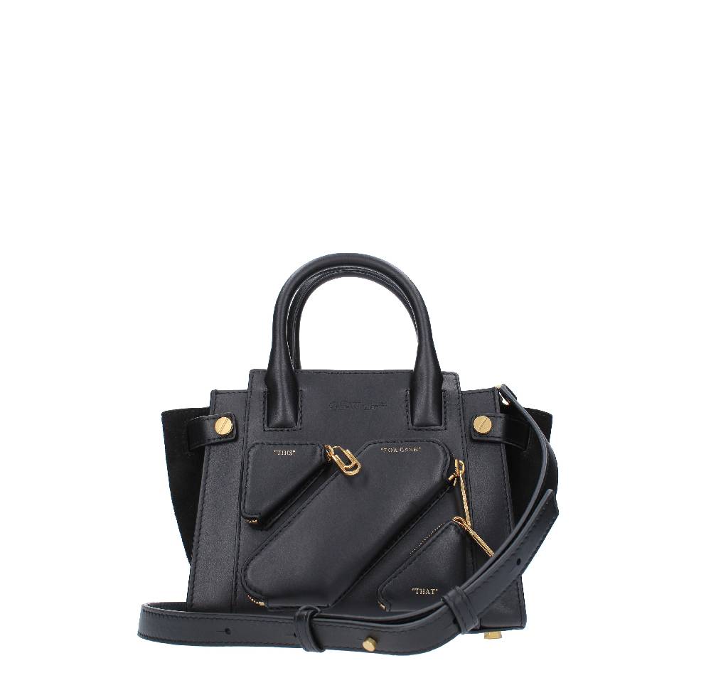 OFF-WHITE Borsa Tote City in pelle Sconto