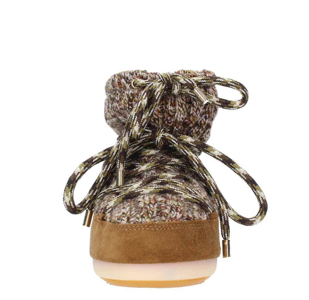 MOON BOOT Stivaletti da neve modello LOW WOOL MOON BOOT in camoscio e tessuto Economico