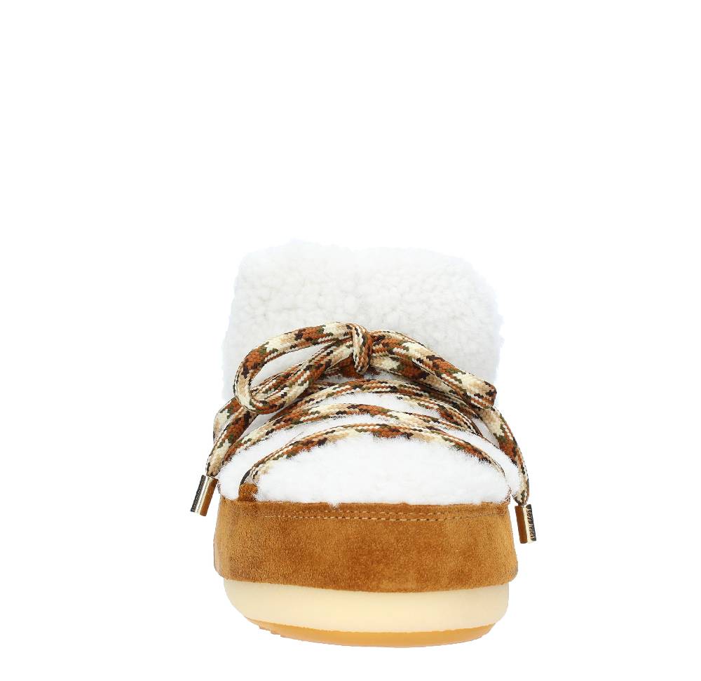 MOON BOOT Stivaletti da neve modello PUMPS SHEARLING MOON BOOT in pelliccia e camoscio Outlet